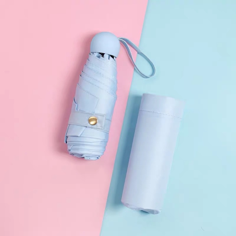 五折伞迷你便携黑胶太阳伞口袋晴雨两用雨伞防晒遮阳伞六折胶囊伞详情61