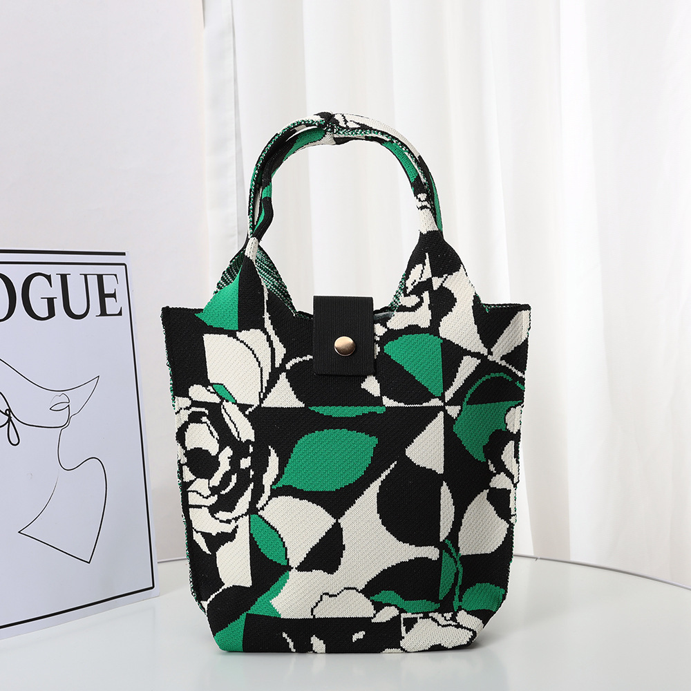 2024飞织包托特包韩版新款时尚手拎包大容量女学生休闲购物袋厂家详情1