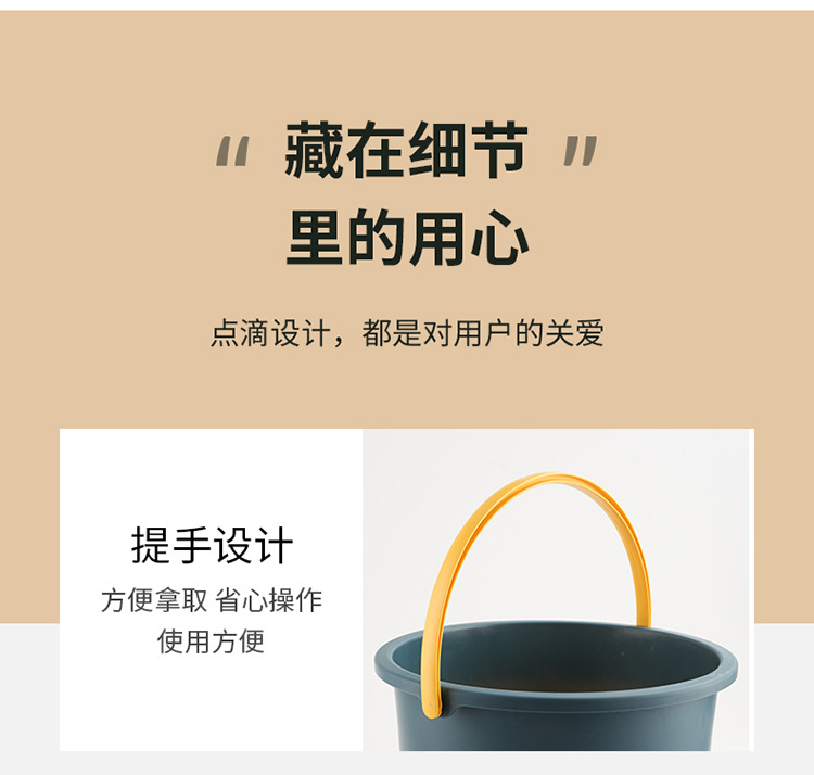 折叠水桶户外手提钓鱼桶大号车载旅行洗车桶家用便携加厚塑料桶01070详情17