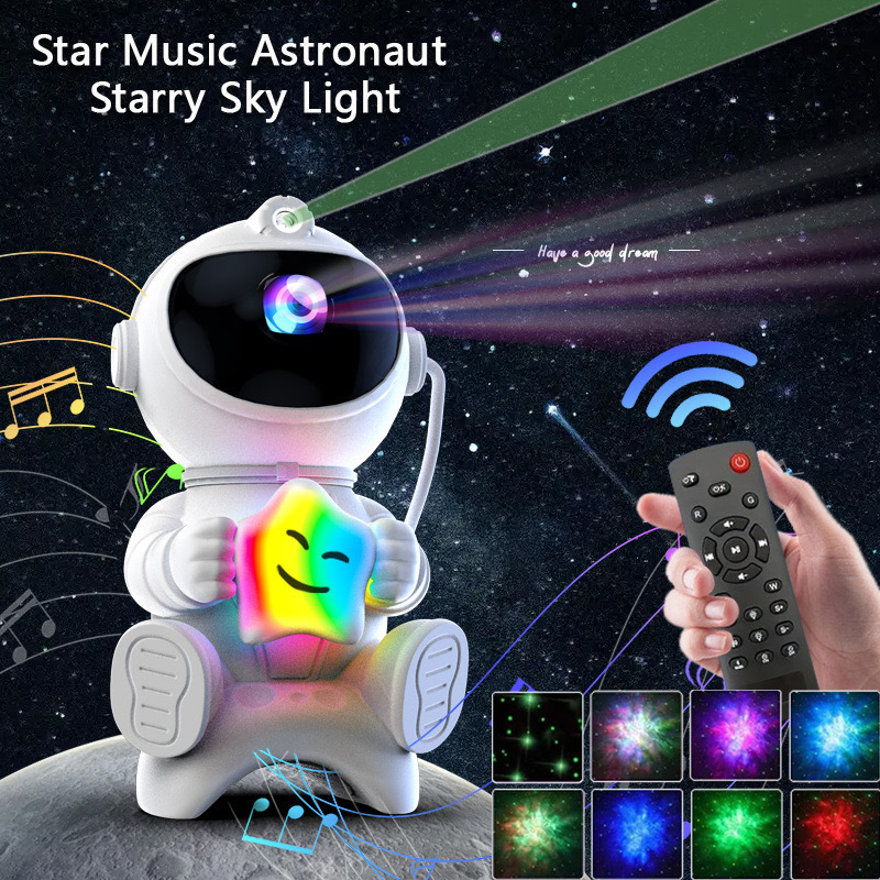 跨境抱航天飞机星星火箭月球宇航员星空灯太空人满天星氛围投影灯详情8