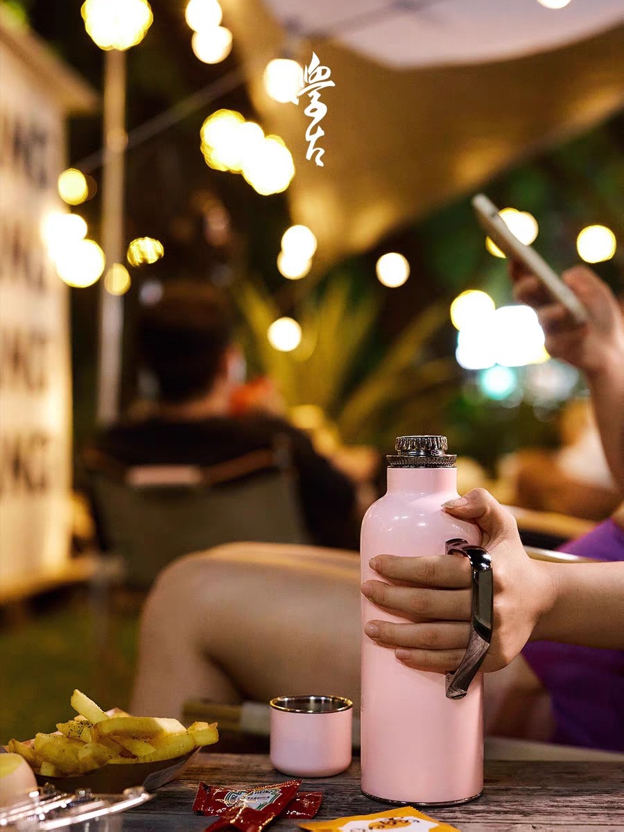 简约时尚大容量水杯户外出行易携带保温杯极简款高颜值保温杯详情2