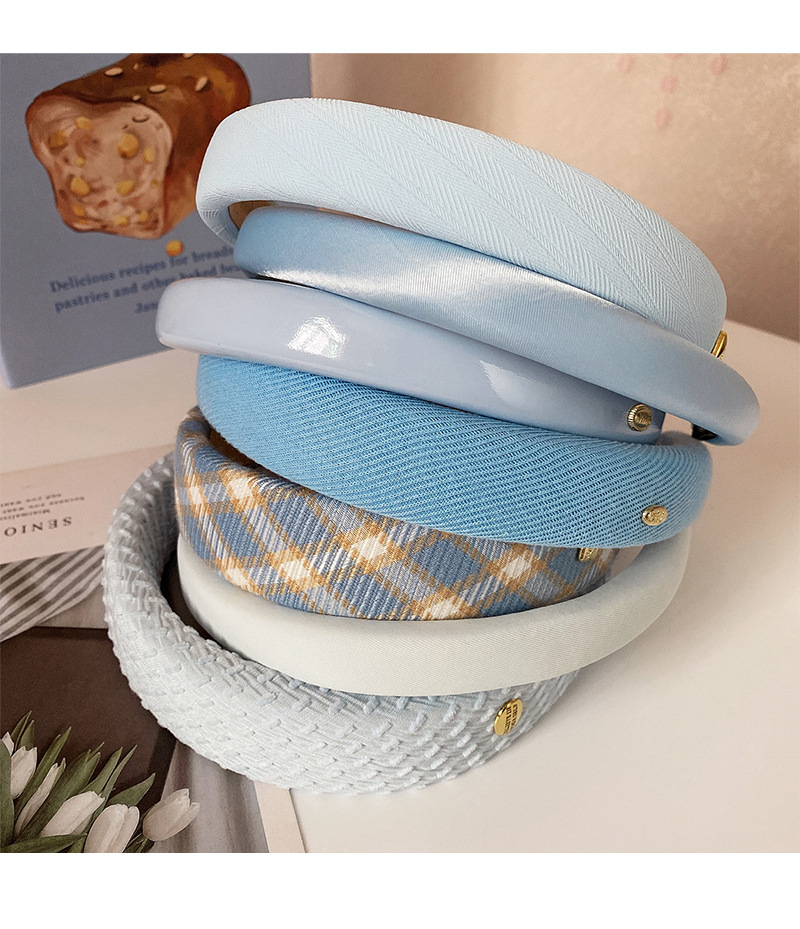 A simple and versatile satin headband for going out, a new high head headband for girls, a high-end and fashionable hair-pressing accessory pic 31