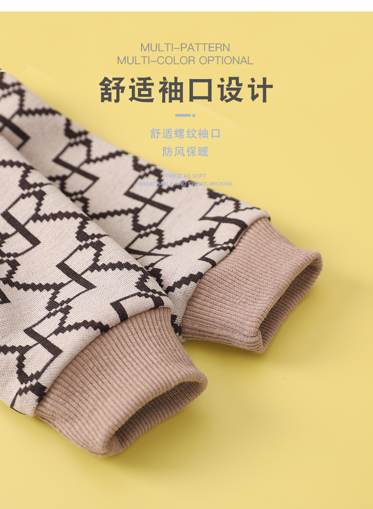 婴儿春秋装衣服男童女宝宝套装棉连体衣新生儿洋气开衫裤子三件套详情5