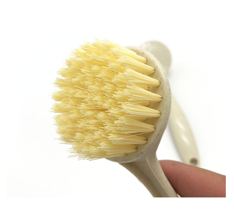 1086 Wheat straw pot brush with round head and long handle, kitchen cleaning pot and bowl brush, wholesale of general merchandise pic 4
