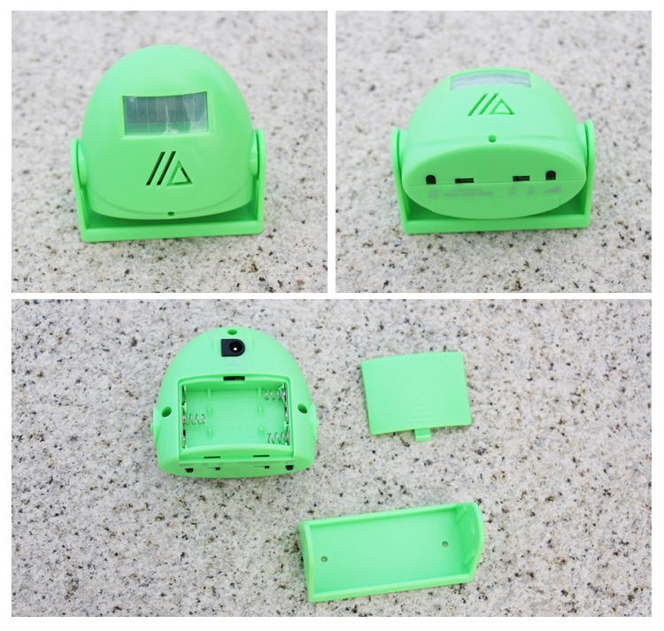 人体感应迎宾器黑白语音门铃人来人走来客提醒器防盗报警器详情12