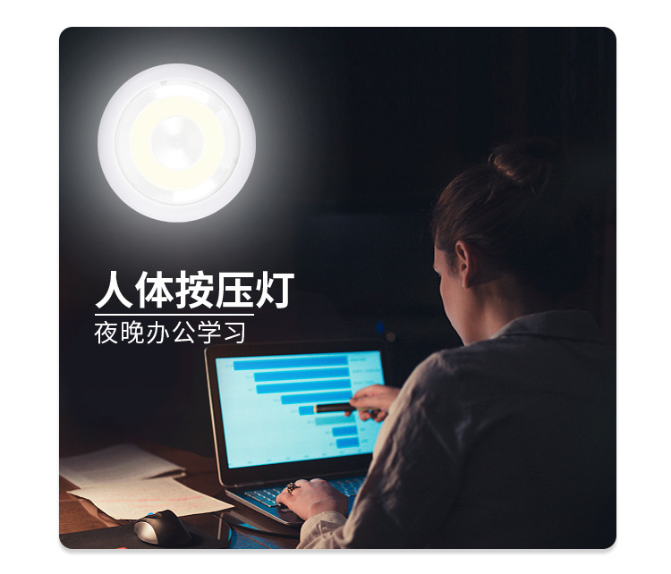 Cross-border COB sensor lights, cabinet lights, wardrobe lights, touch lights, LED corridor and wall lights, LED pat lights pic 8