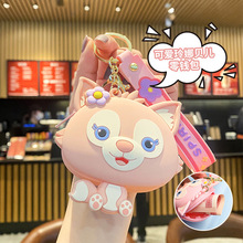 卡通小熊美少女零钱包钥匙扣挂件硅胶耳机硬币收纳包可爱书包挂饰详情1