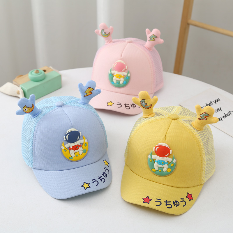 Sombreros de bebé verano 2022 cute mesh pato tong cap niñas casual sun protection mesh cap shade baby baseball cap pic 2