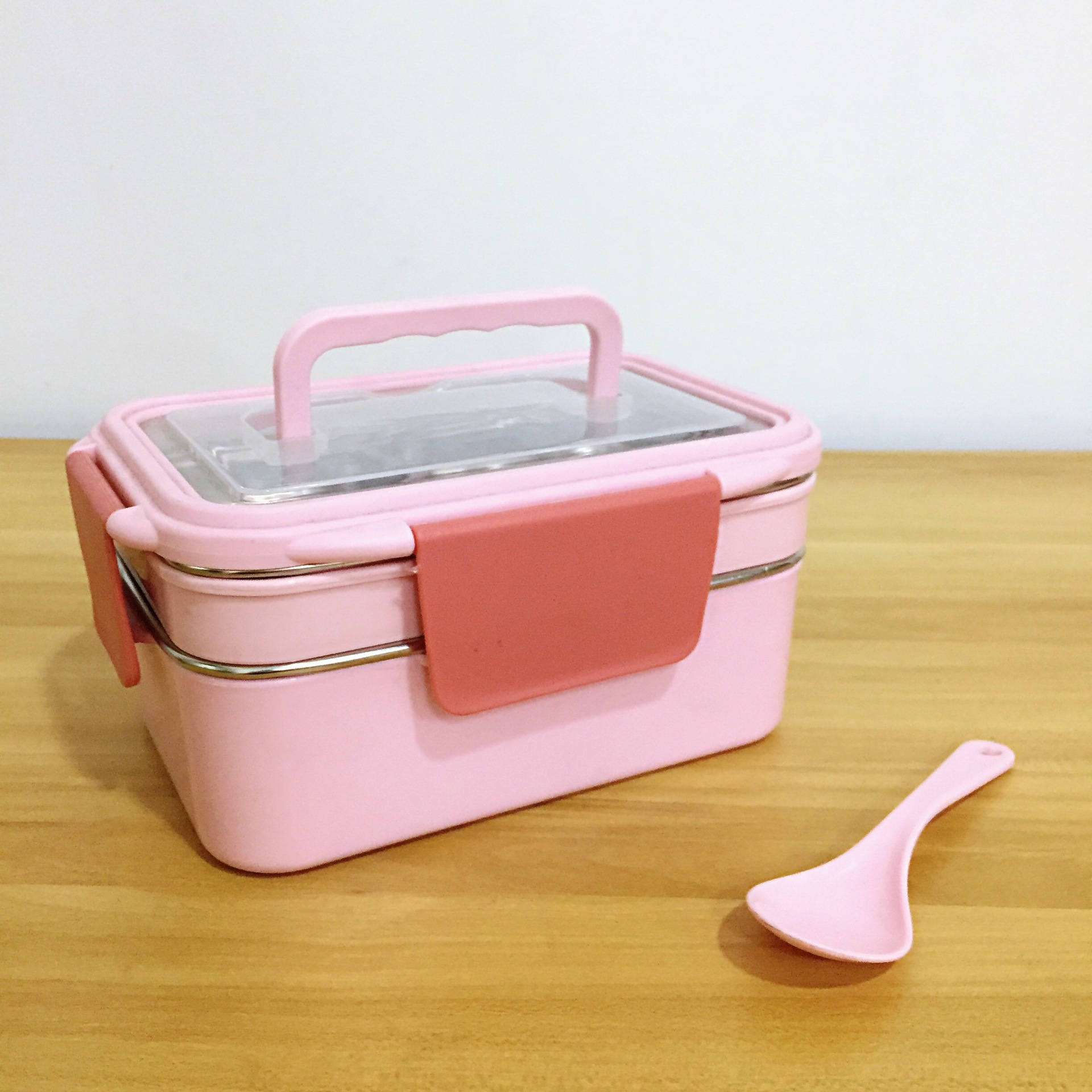 304 stainless steel lunch box, compartmentalized and sealed student lunch box pic 3