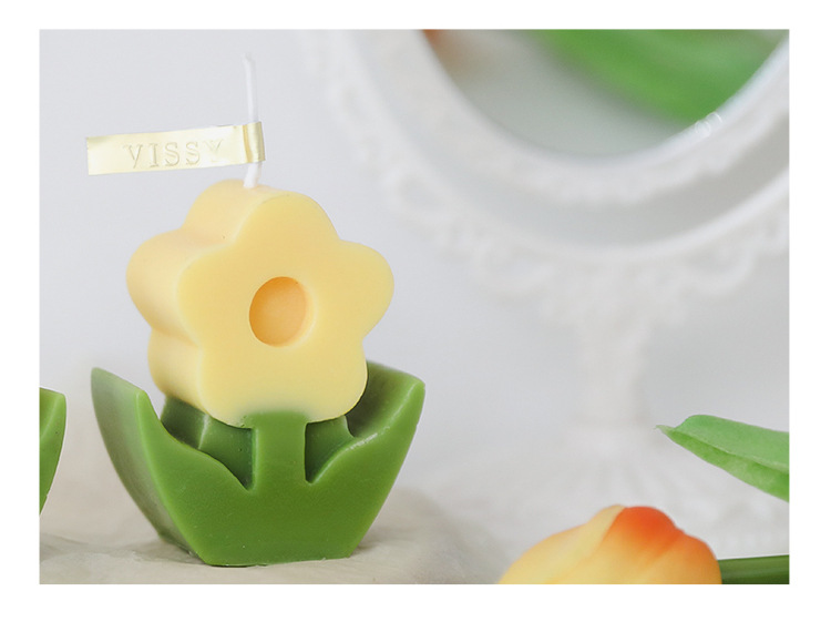 Flower scented candles Creative home decoration flower candles Scented candles electronic candles candles pic 9
