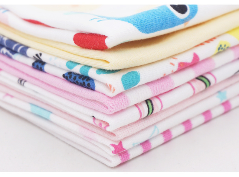momscare baby square towels/feeding towels and saliva wipes are all packed in 8-piece cotton fabric with fixed patterns pic 35