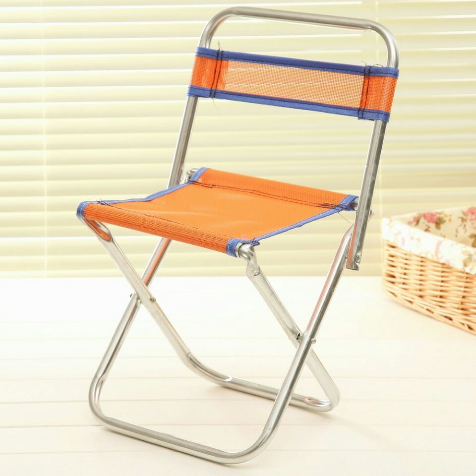 Thickened camouflage backrest stool, outdoor travel portable backrest chair, fishing folding stool, telescopic metal stool pic 6