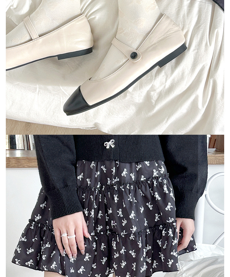 国潮中国风复古盘口木耳花边袜可爱袜子女中筒袜黑白纯色JK少女国潮袜详情26