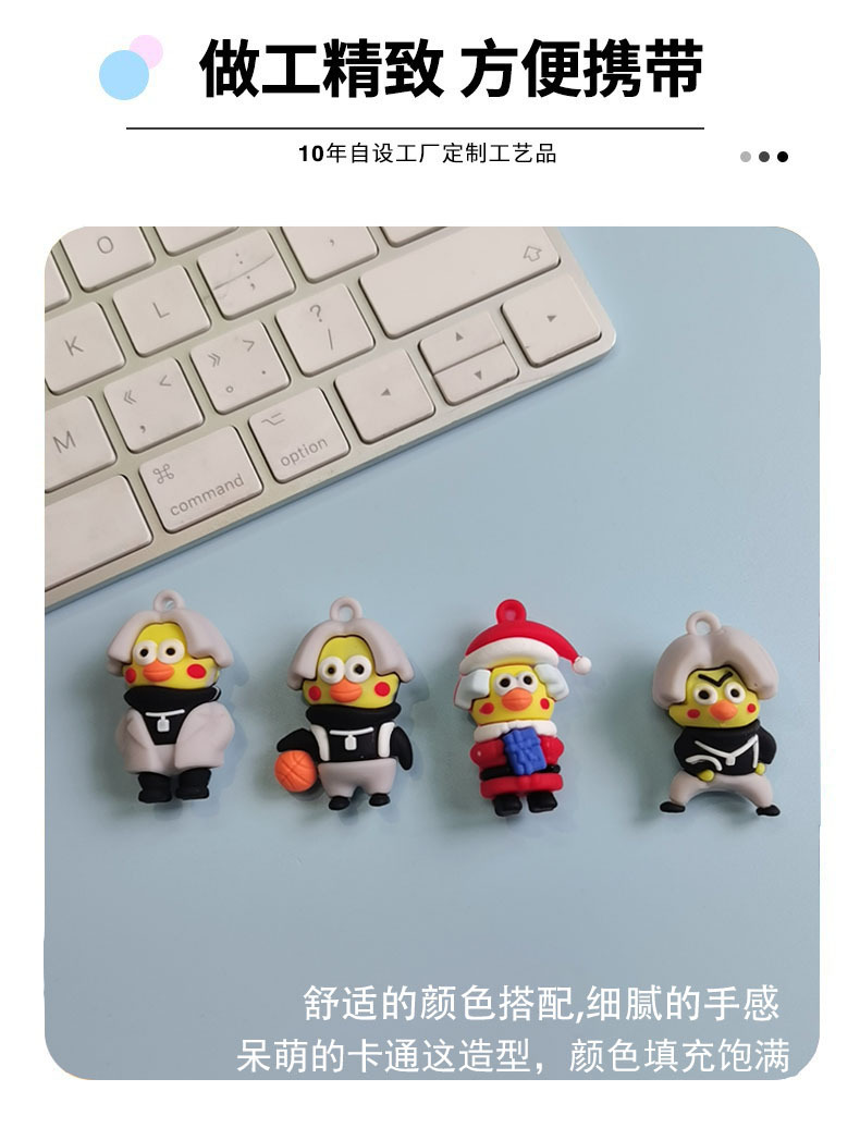 卡通ikun鸡你太美钥匙扣 PVC软胶立体公仔挂件盲盒小礼品批发现货详情3