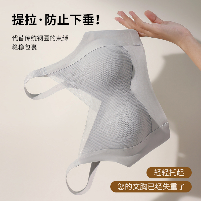 反重力提拉内衣女薄款小胸聚拢收副乳上托防下垂软支撑无痕文胸罩详情2