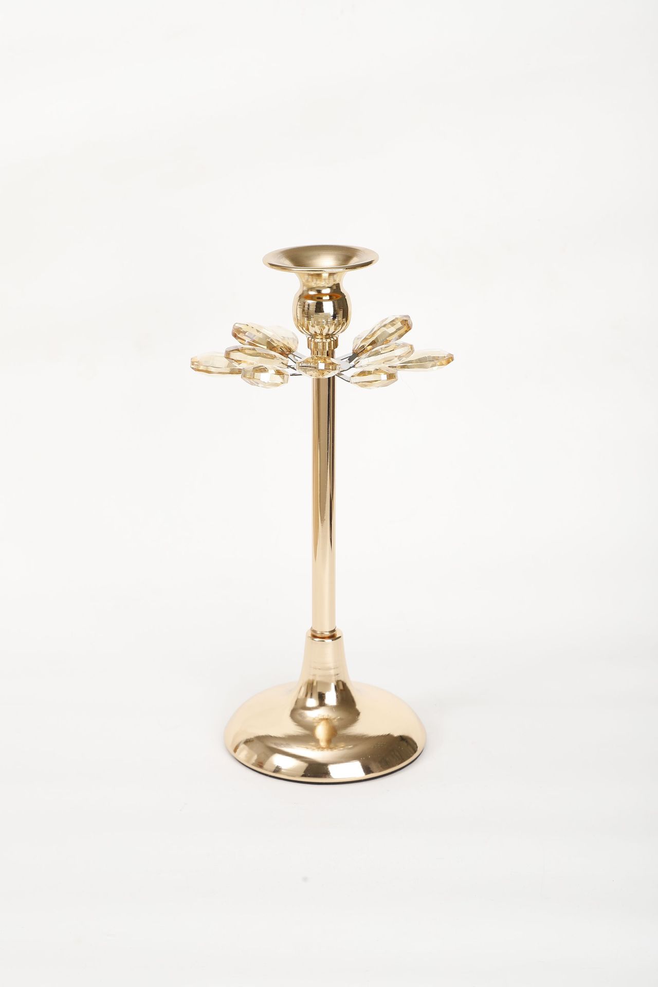Factory direct sales of exquisite and creative flower-shaped metal ornaments for home, hotel, wedding and romantic candlestick displays pic 7