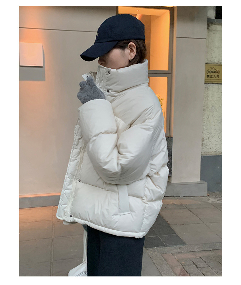 TG90% White duck down thickened down jacket for Women 2021 Winter New stand-up Collar Coat 15580(same style as 13519) pic 12