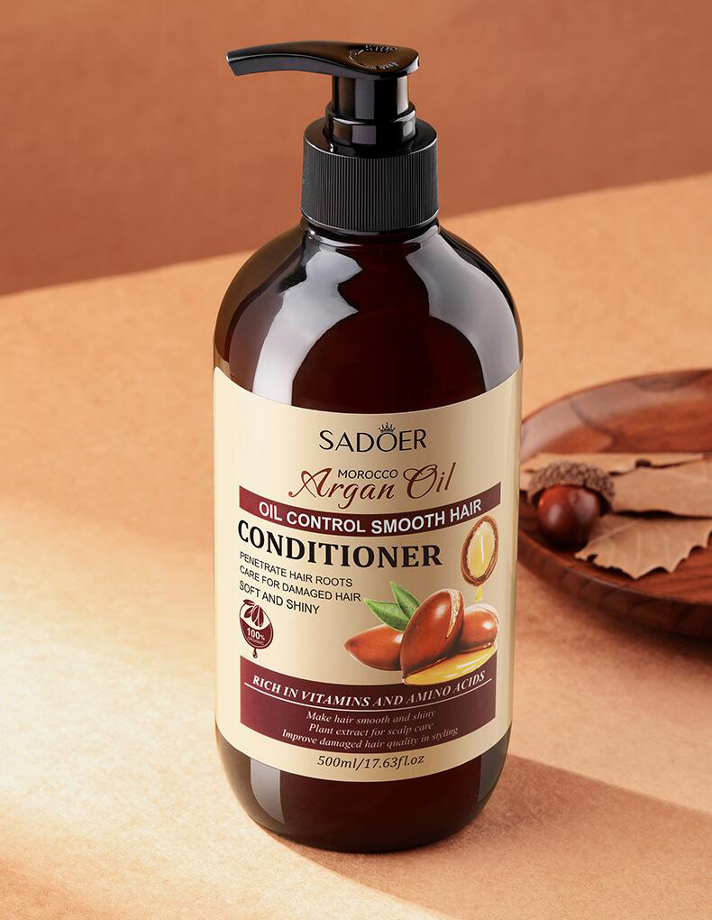 All-english nut oil Conditioner SADOER, oil-control, smooth and voluminous, large-capacity hair care, cross-border export pic 10