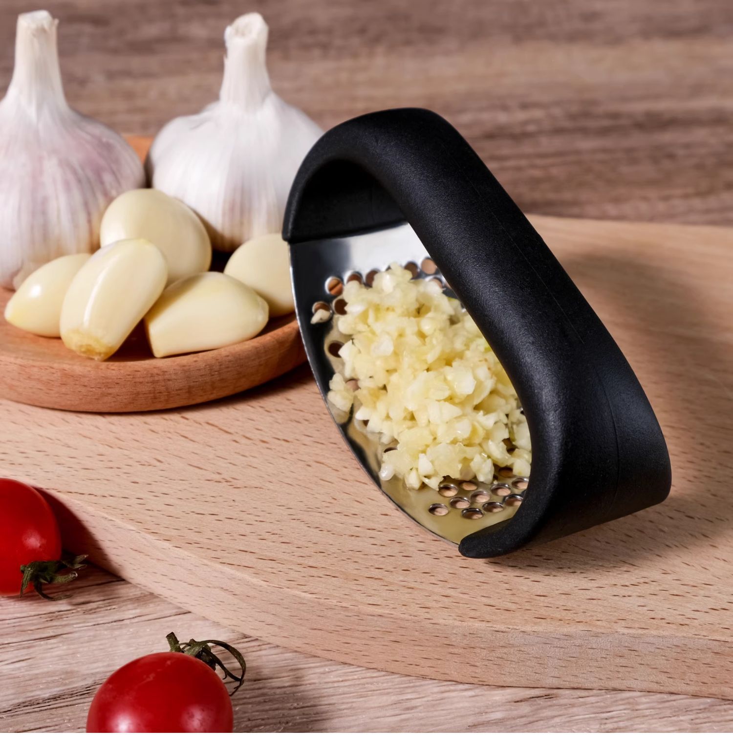 不锈钢压蒜器跨境压泥手动蒜蓉器蒜臼子家用拍蒜末蒜蓉压蒜器批发详情1