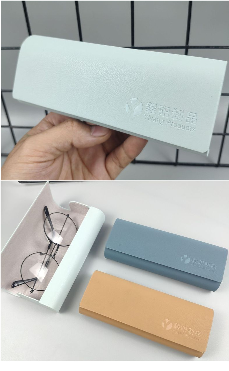 现货皮革框架眼镜盒 学生时尚简约复古镜盒 手工盒便携式抗压男女详情26
