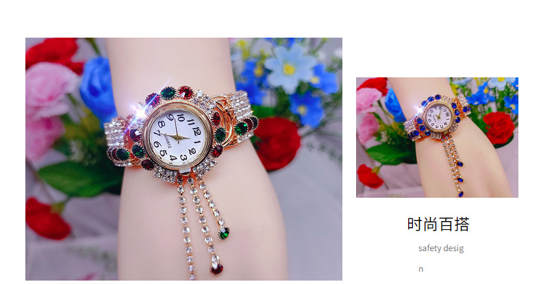 欧美潮流新款女士手表满钻时尚女表百搭休闲女石英手表女厂家直销详情7