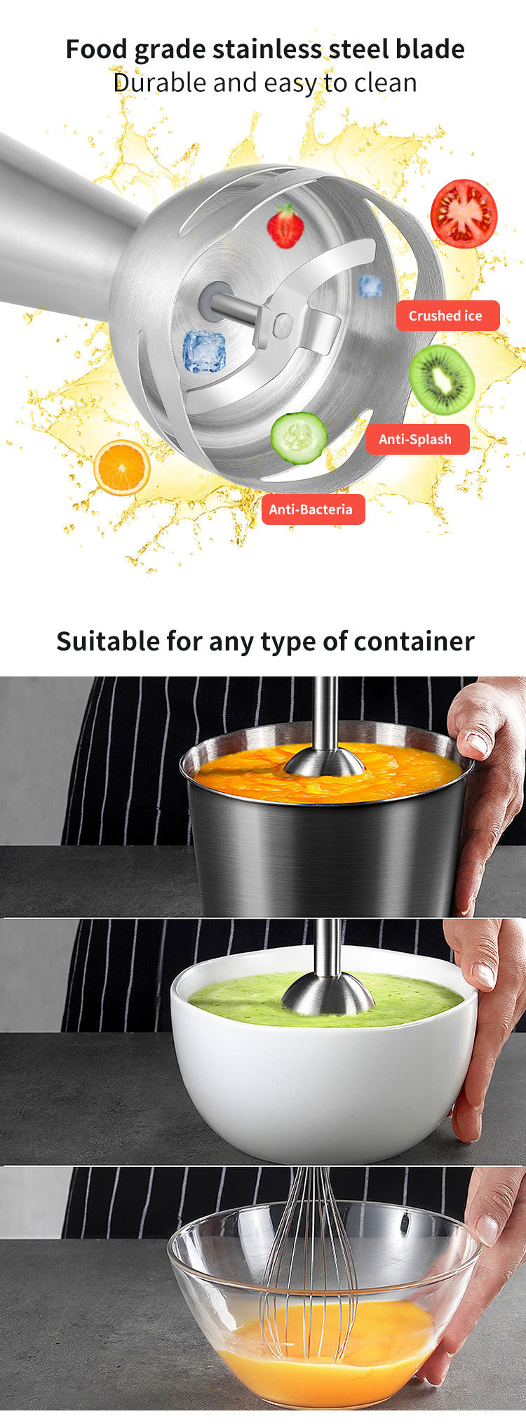 The cross-border bestseller SOKANY758-4 is a four-in-one multi-functional food processor, blender, juicer and egg beater pic 8