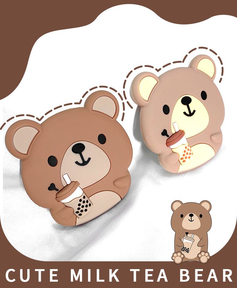 便携卡通小镜子圆形单面镜学生少女心梳妆镜户外补妆手持平面镜详情6