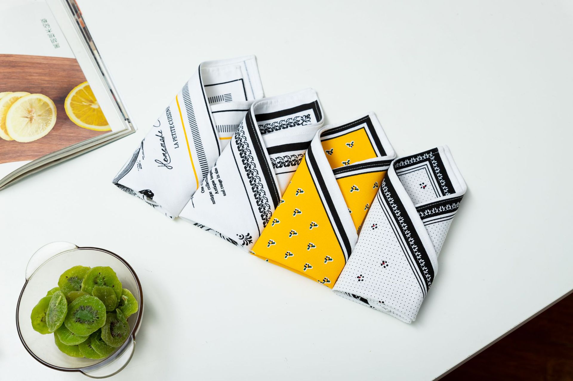 Nordic-style tea towels, placemats, cotton and linen fabric napkins, square home anti-slip napkins, cross-border food background cloth pic 38