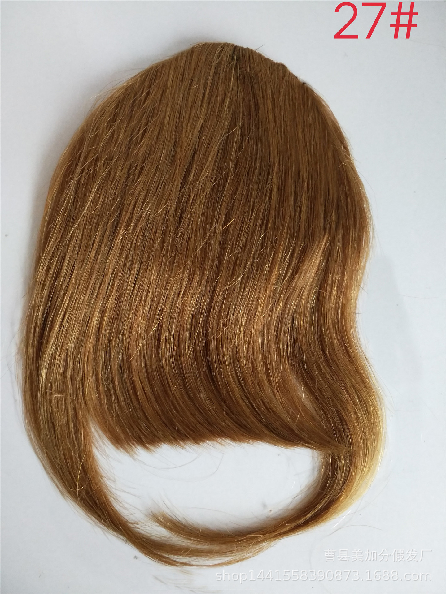 Triangular bangs, real hair bangs, real hair strands, foreign trade bangs, even bangs, real hair strands, foreign trade products pic 1