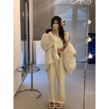 X*Z   row毛衣羊毛V领秋季针织衫毛衣v领上衣女秋冬季廓形厚实详情25