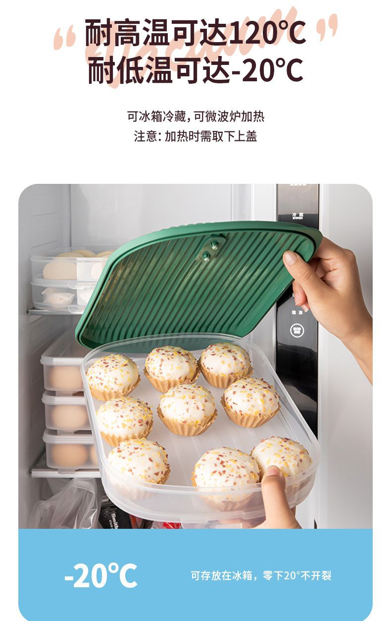 水饺子冷冻盒馄饨收纳盒子冰箱用食品级专用密封保鲜速冻食物家用详情11