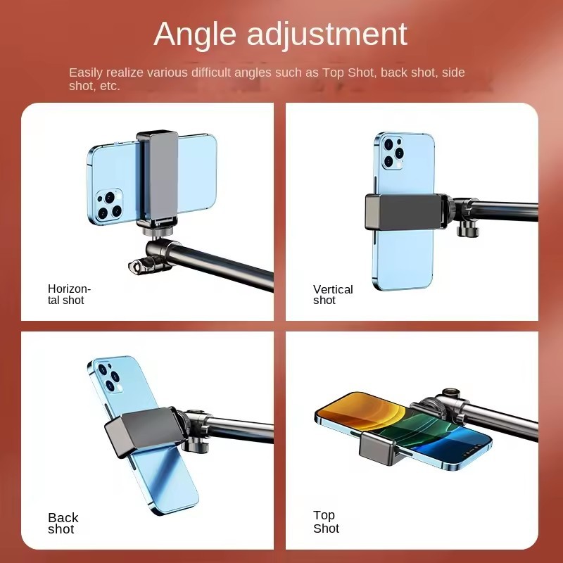 Desktop professional shooting fill light, live streaming online classes, Douyin food anti-shake stick, Internet celebrity selfie, mobile phone overhead shooting stand pic 18