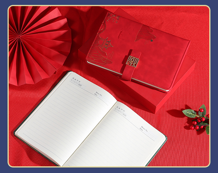 Customized notebooks with Chinese trend and style, wholesale of a5 notebooks, meeting notebooks, record books, business office gift sets pic 22