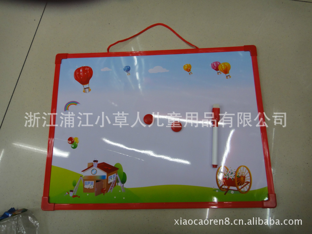 【厂家直销】可选黑白彩色 儿童磁性涂鸦画板写字板 益智早教玩具详情6