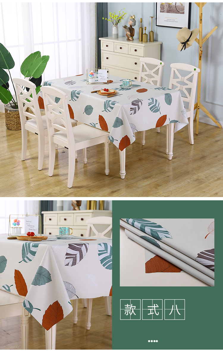 【LOVELY HOME】【 Chi Jia 】 Oil-proof no-wash tablecloth e-commerce Group purchase manufacturer wholesale Thickened and enlarged waterproof and oil-proof tablecloths, kitchen tablecloths, European-style tablecloths, geometric printed tablecloths pic 18