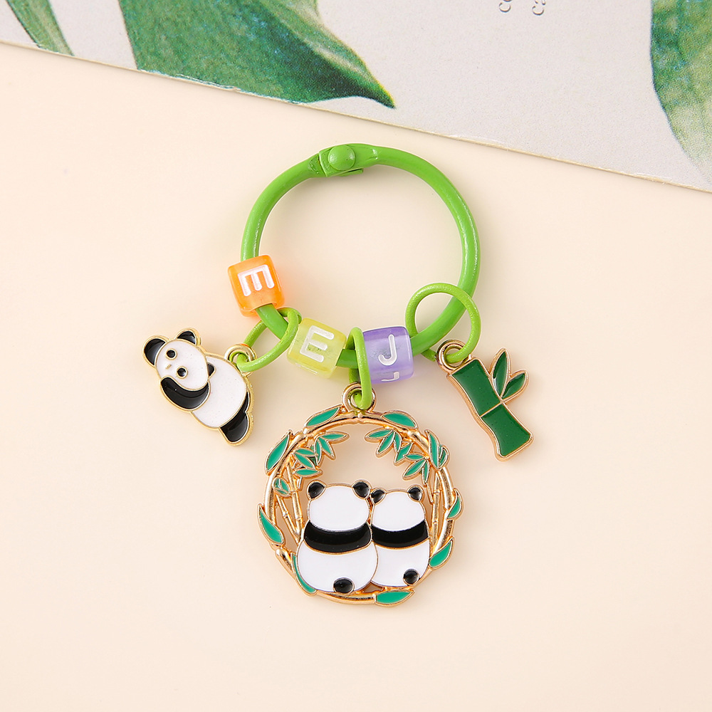 国潮成都创意卡通大熊猫钥匙扣可爱文创挂件情侣旅游纪念小礼品详情6