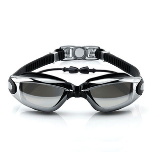 Factory direct sales of high-definition waterproof and anti-fog swimming goggles for men and women, large-frame electroplated adult swimming goggles and swimming eye protection glasses wholesale pic 14