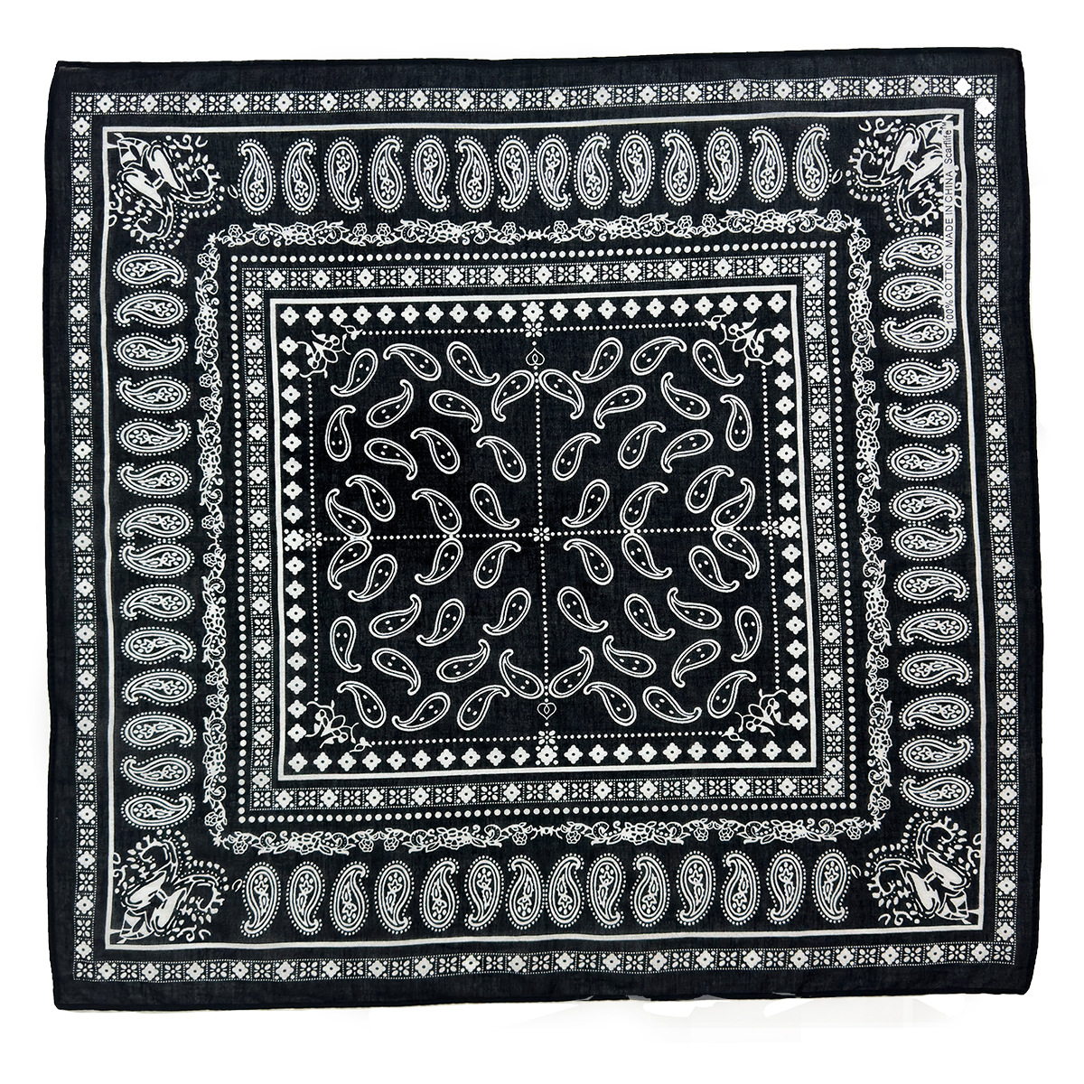 欧美热销 跨境专供 时尚纯棉腰果小方巾组合装 厂家批发详情6