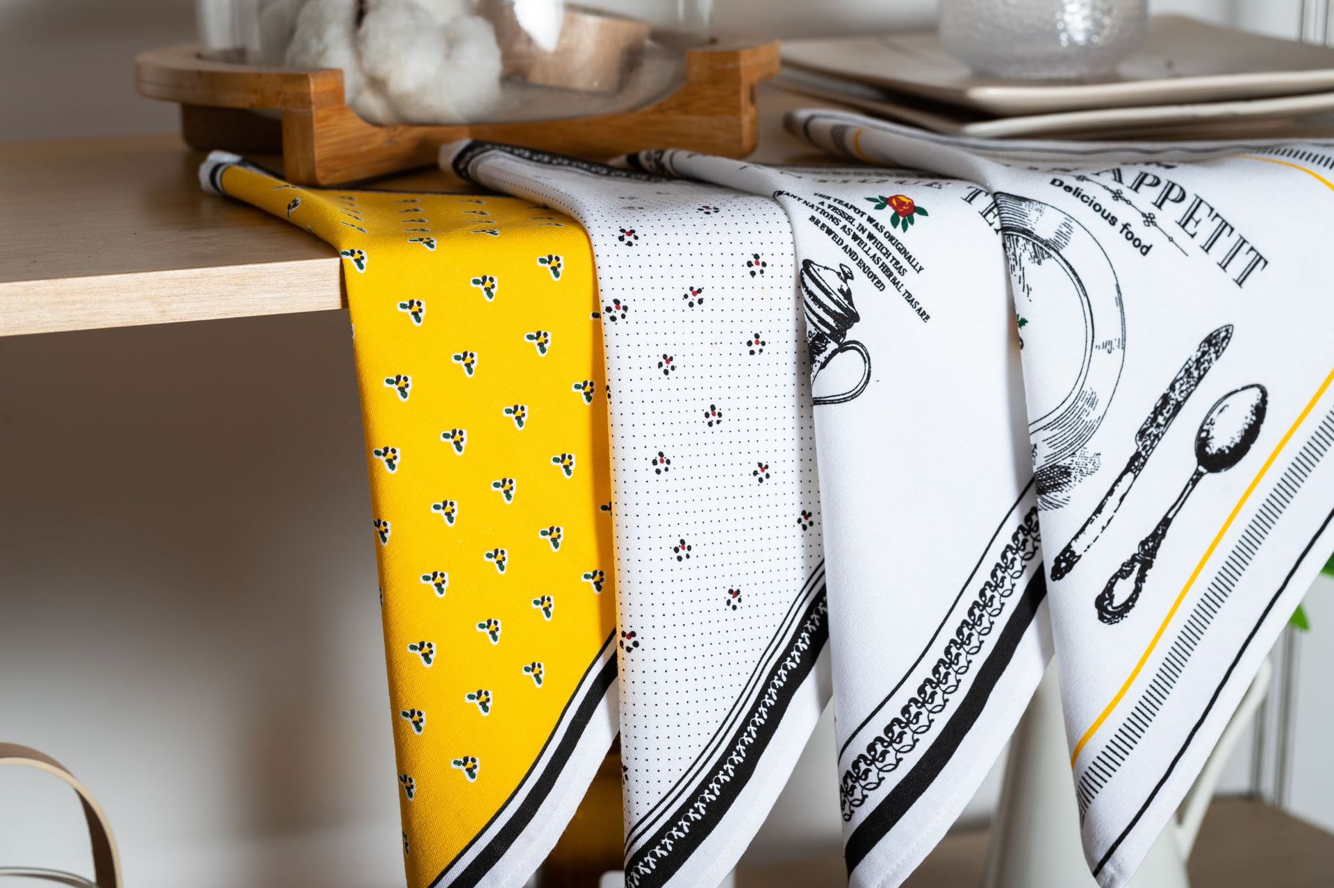 Nordic-style tea towels, placemats, cotton and linen fabric napkins, square home anti-slip napkins, cross-border food background cloth pic 54