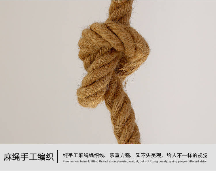 Nordic living room monkey lamp, study, bedroom, dining room, hemp rope pendant lamp, creative and personalized resin postmodern decorative table lamp pic 13