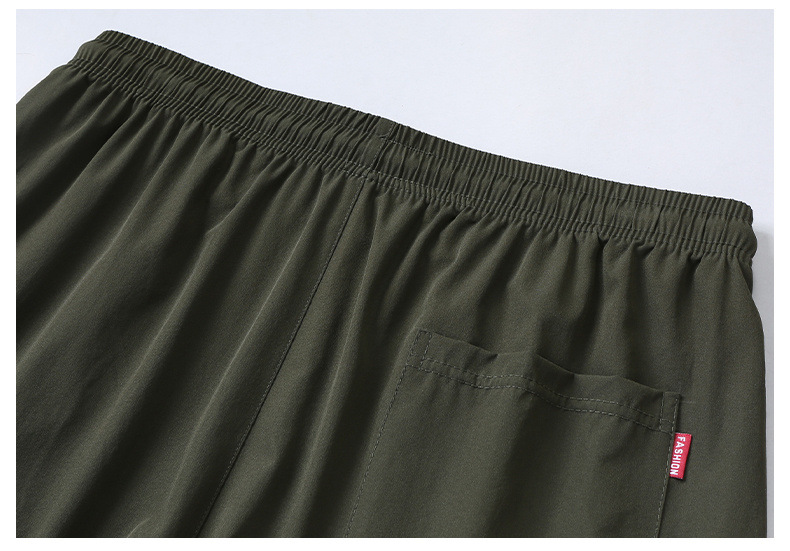 冰丝裤子男夏季新款薄款运动休闲九分裤大码宽松直筒卫裤速干男裤详情37