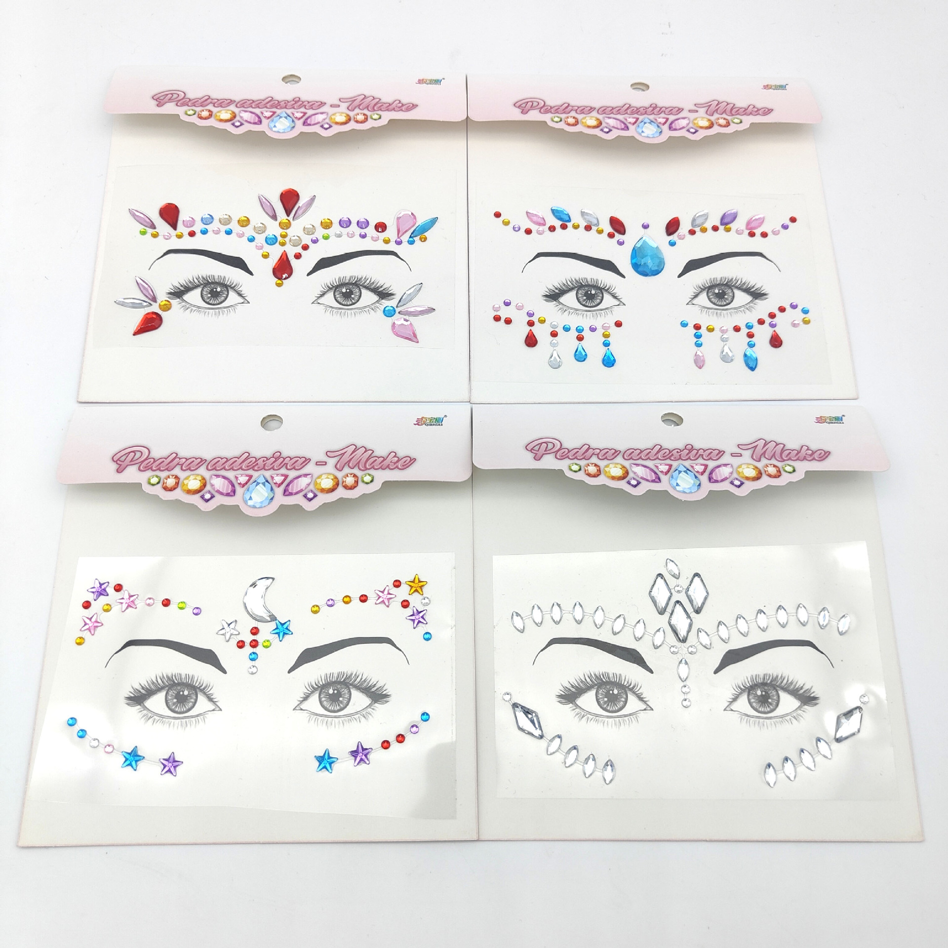 New face stickers, eye stickers, diamond makeup balls, Halloween decorative stickers, diamond eyebrow stickers, personalized stage makeup stickers pic 29