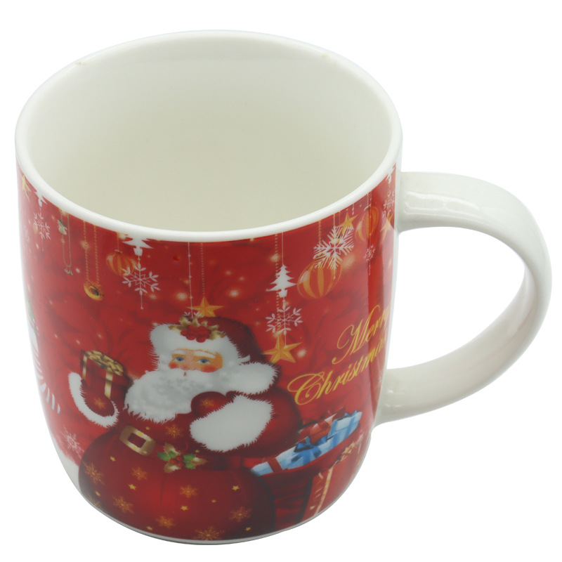 Cross-border exclusive export Christmas mugs, milk breakfast cups, cartoon Santa Claus creative holiday gift cups, cute bear cups, ceramic cups, spoon sets with handles, support multi-language customization, welcome to visit logo factory direct supply pic 4