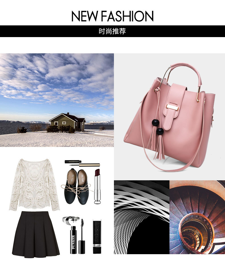 包包女跨境2022新款欧美手提女包时尚单肩水桶女士箱包子母包妈咪详情63