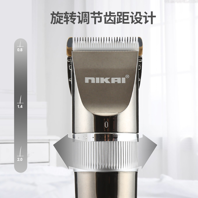 厂家批发理发器专业发廊充电剃头刀电动理发剪陶瓷刀头家用电推剪NIKAI详情3
