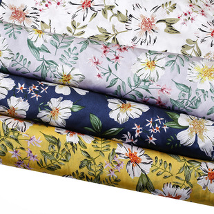 Factory direct sales of new satin chiffon printed fabric and European and American chain pattern shirt fabric in stock for wholesale pic 15