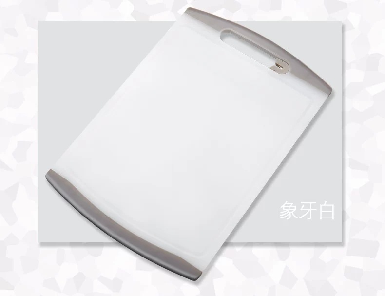 Jinli Xianzi fashionable cutting board, plastic kitchen cutting board with whetstone, water channel, household fruit and vegetable cutting board pic 10