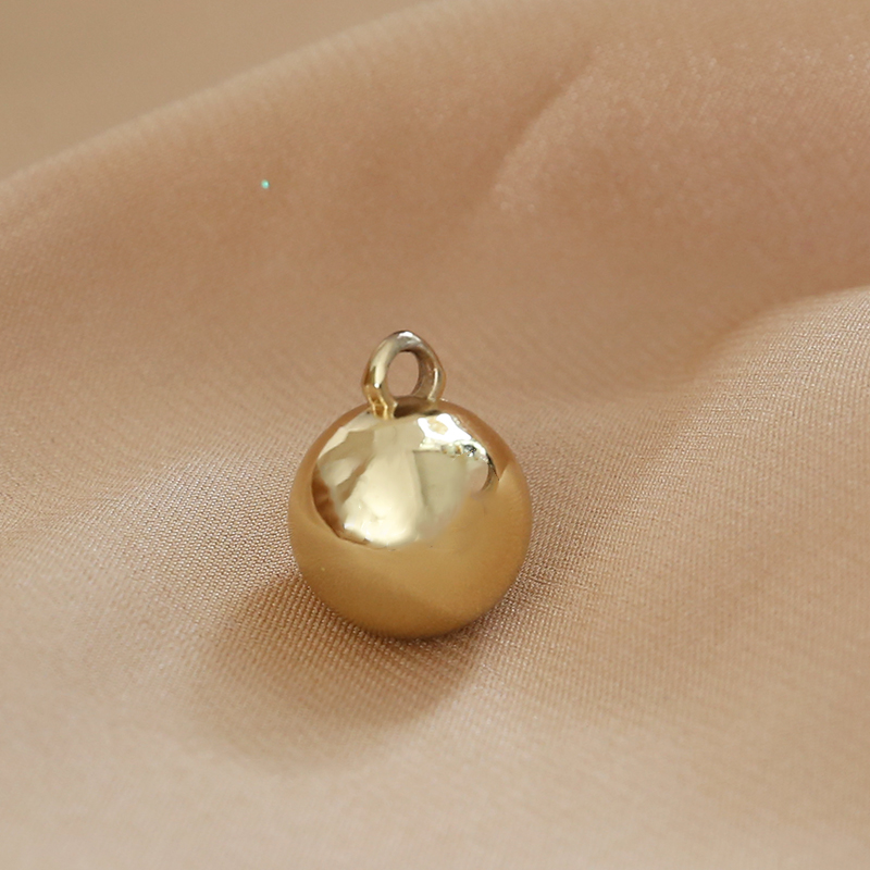 Simple style multi-specification three-dimensional smooth surface heart heart round ball pendant jewelry necklace earrings diy accessory materials pic 34