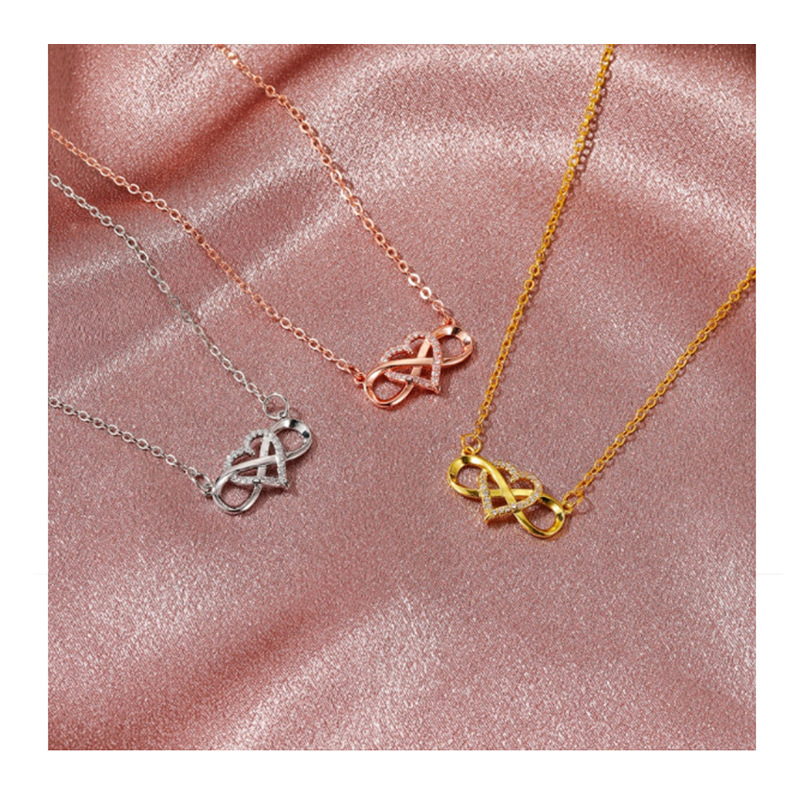 Межконтинентальная wish amazon fashion golden hearts, модель lucky 8 diamond amore, подвеска, ожерелья и украшения pic 26