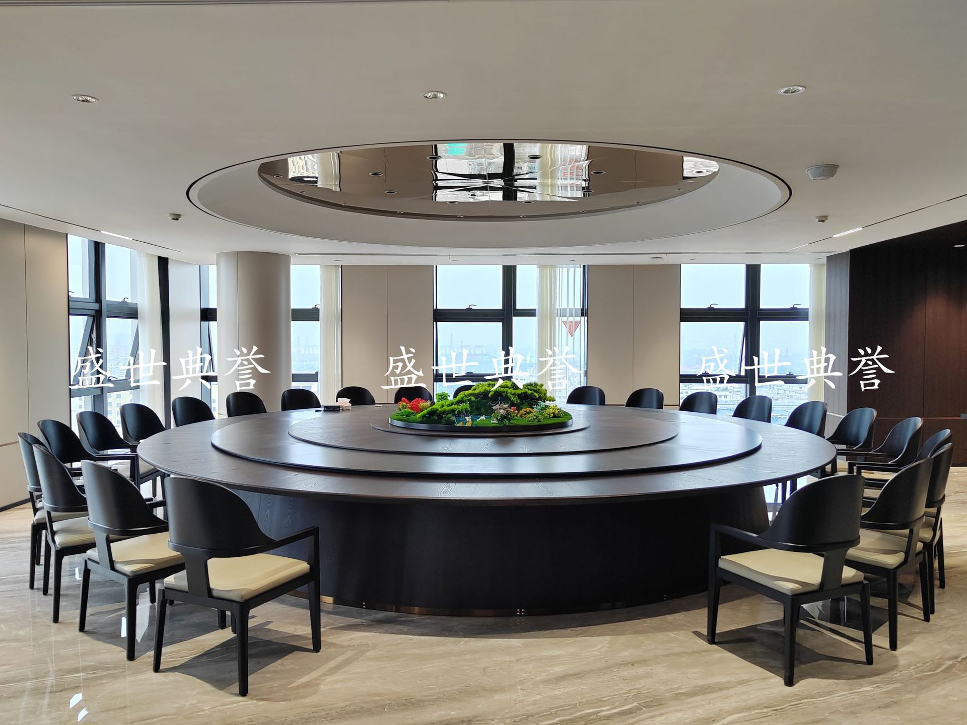 Xiamen International Hotel Solid wood dining tables and Chairs, internal club business reception solid wood chairs, designer light luxury chairs pic 7